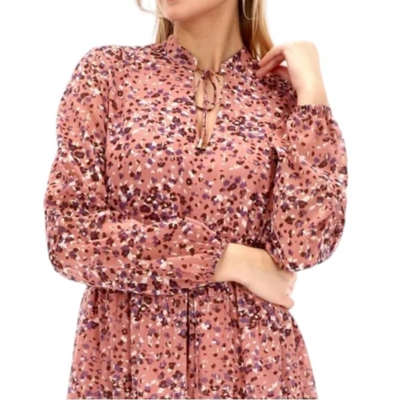 Rino & Pelle Aldona Dress- Long Sleeve Pink Dress- Size 36 - Picture 6 of 15